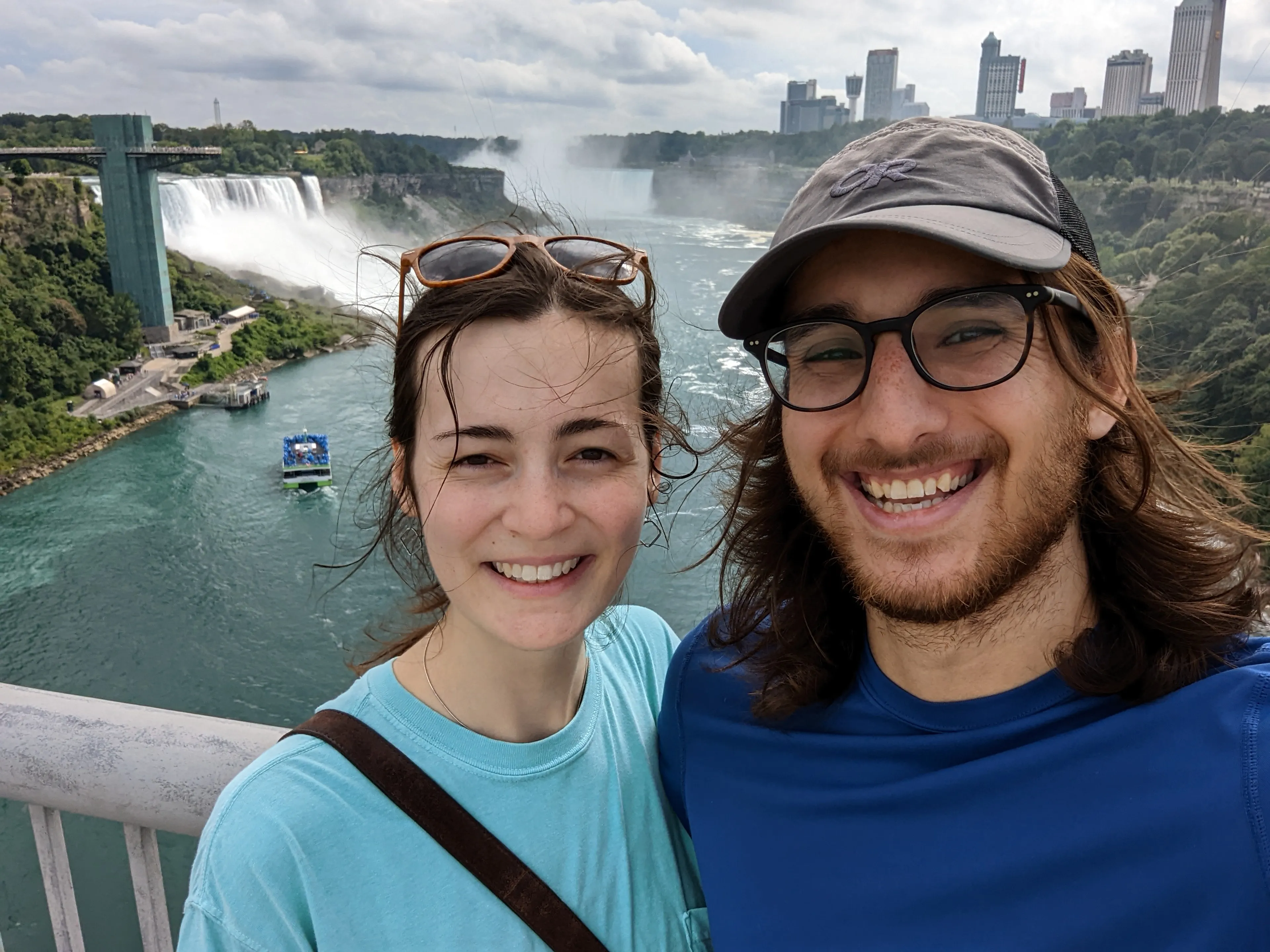 Shortly before we both decided that maybe long hair wasn't for Andrew.